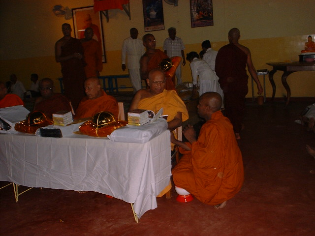 2004 - attending first anniversary dana ceremony to ven Soma thero at Maharagama in sri Lanka (2).JPG